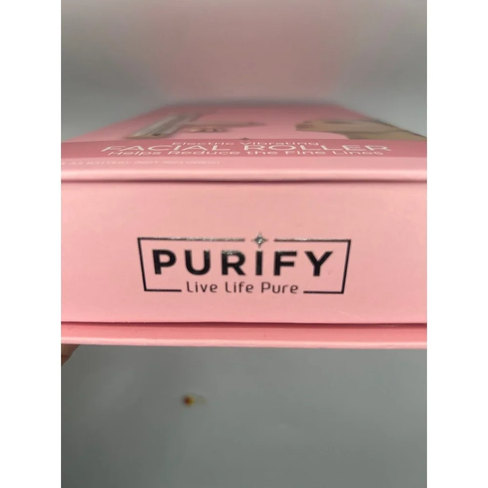 Purify Electric Vibrating Facial Roller Rose Quartz Massager PY-FCRLL-100 #941